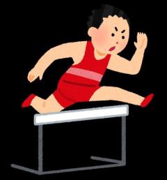 陸上の世界大会で、競技中に男子ハードル選手の性器が露出、しかも優勝のイメージ画像