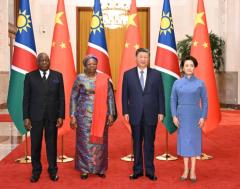 習主席 ナミビアのンダイトワ大統領と会談のイメージ画像