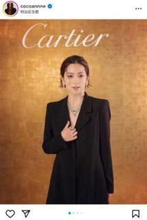 中村アン、『Cartier』大人の色気漂うスーツ×ゴージャスなアクセサリー姿披露のイメージ画像