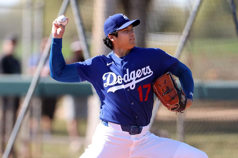 ドジャース・大谷翔平がライブBP初登板で最速158キロパヘス＆新加入タッカーから連続三振