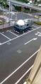 フジテレビ中継車無断駐車、停め方が..