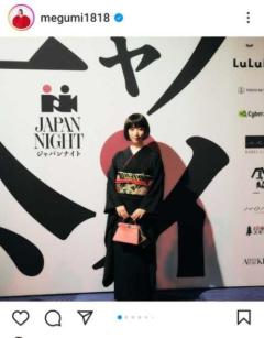 megumi、フランス・カンヌで『JAPANNIGHT』を開催！艶やかな着物姿で登場。のイメージ画像