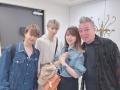 渡辺美奈代、家族で福岡へ…出発前の..