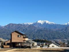 冬の日常と仙丈ヶ岳のイメージ画像