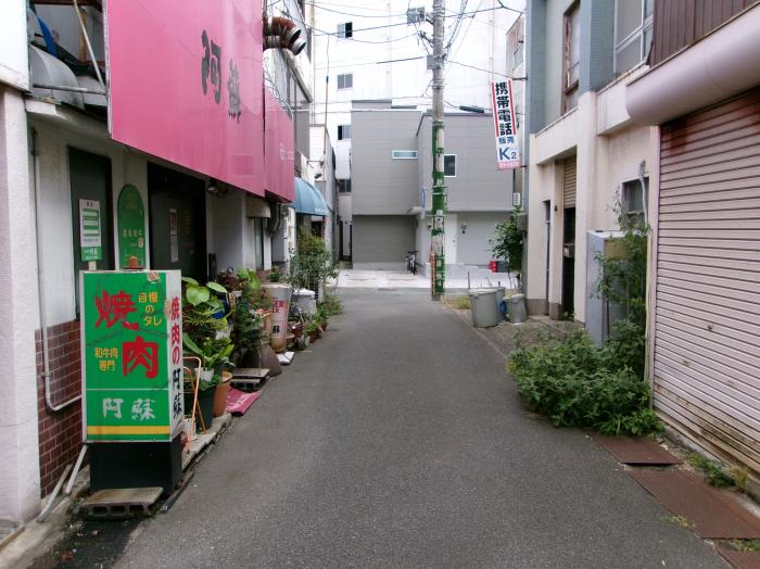 銀天街の路地裏のイメージ画像