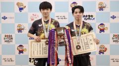 「優勝だけを狙っていた」岩井田駿斗 / 中野琥珀ペアが野田学園勢として7年ぶりのV＜卓球・インターハイ2026＞のイメージ画像