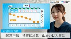 関東甲信の山沿いは大雪注意平地も積雪の恐れ