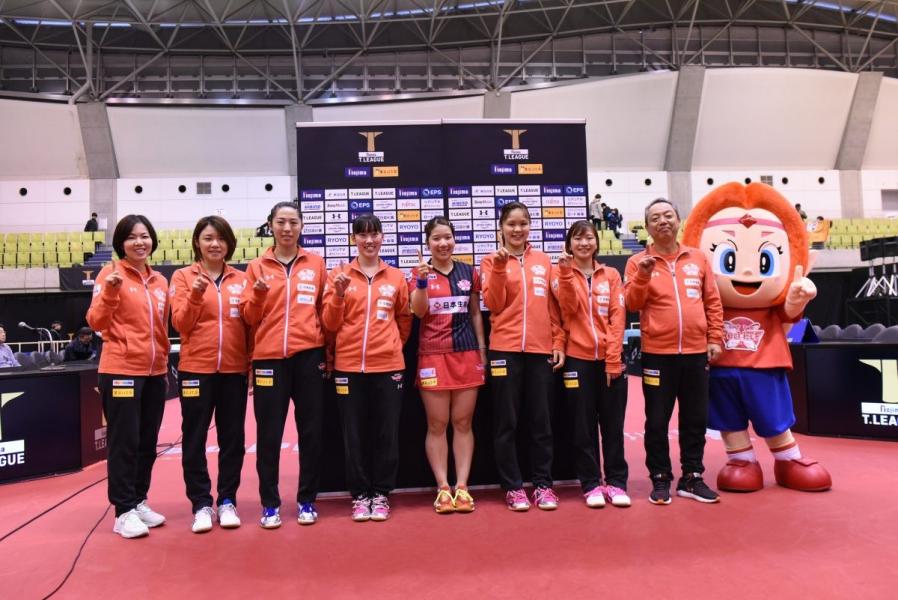 日本生命、リーグ1位確定　森さくらが14勝目＜卓球・Tリーグ結果速報＞
