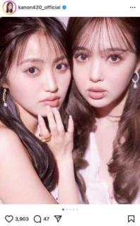 香音、藤田ニコルとの2ショットで魅力全開「にこのん姉妹かわいい！」反響殺到
