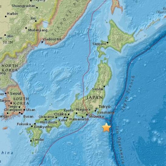 八丈島沖の東北東130キロでM4.7の地震 米地質調査所が観測