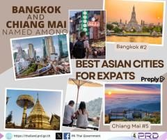 バンコクとチェンマイはアジアに移住する外国人にとって最良のアジア都市にランク入り、東京は9位のイメージ画像