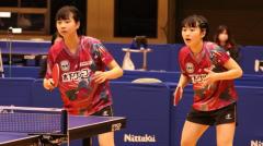木下アカデミー・高橋/藤本、ノーシードから決勝へ 女子複準決勝＜卓球・全日本カデット2022＞