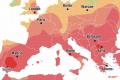 ヨーロッパに熱波が到来、スペインでは気温が46℃に達し、記録更新
