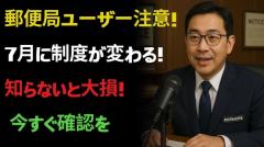 【注意喚起】ゆうちょ銀行が7月からヤバい？フェイク動画に騙されるな！