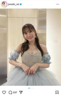 NMB48・上西怜、谷間チラッ♡なこだわりドレスでグループ卒業を報告『今日の出来事全てが私の宝物です』