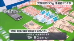 ３５６万円相当の覚醒剤を押収 密売目的で所持の山口組系暴力団員を逮捕 大阪のイメージ画像