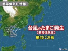 24時間以内に今年初の「台風」発生へ 今後の動向に注意のイメージ画像