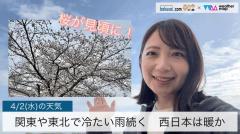 関東や東北では冷たい雨続く西日本は暖かのイメージ画像