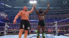 【WWE】猛獣ブロック・レスナー敗れる！怪獣大戦争はオバ・フェミ勝利でついに決着へ…のイメージ画像