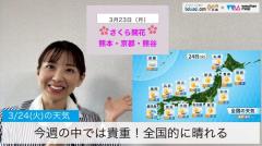 全国的に晴れて春らしい暖かさ