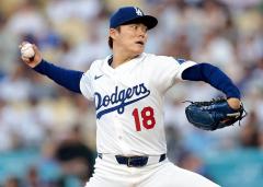 ドジャース・山本由伸が圧巻の7回無失点9K連敗脱出へ自己最多110球の熱投難敵ダイヤモンドバックスを1安打に封じるのイメージ画像