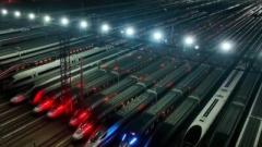 高速鉄道「京広線」の全線で時速350キロでの運営開始―中国のイメージ画像