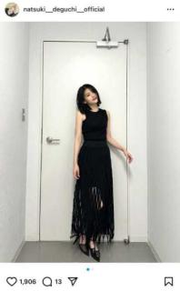 出口夏希、魅惑のブラック衣装でファンを釘付け！ 映画舞台挨拶での“神スタイル”に絶賛の嵐
