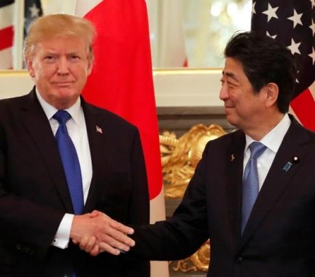 米トランプ大統領 安倍首相｢あらゆる手段で対北圧力を強化｣