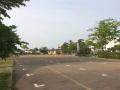 静かな角田市中央広場