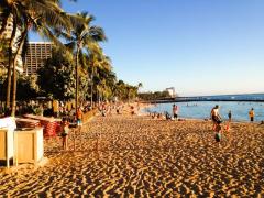 オアフ島ワイキキビーチ