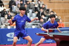 中学生の快進撃岩井田駿斗/中野琥珀ペアがインハイ王者ペア撃破で4強入り＜全日本卓球2025・男子複準々決勝＞