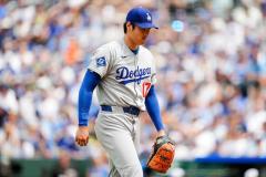ドジャース、接戦競り負けスイープならず大谷翔平は脚の痙攣により4回途中2失点で降板打者としては5打数ノーヒット