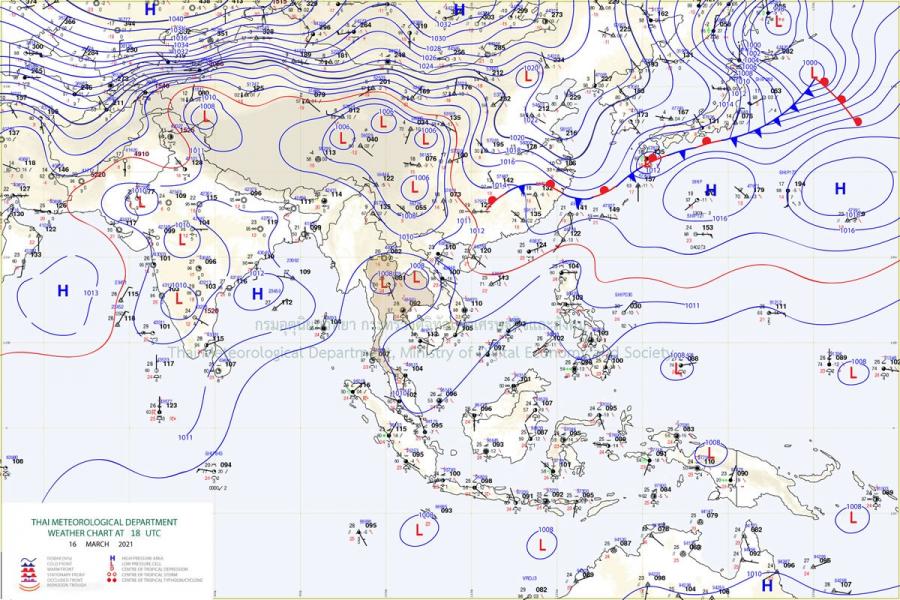 タイ北部で予想最高気温40度も 21年3月17日の天気 スレッド閲覧 ローカルクチコミ爆サイ Com山陰版