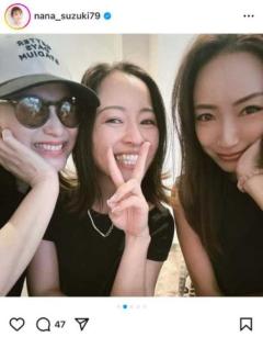 ギャル界のレジェンド集結か!? 鈴木奈々、石井めぐ・小森純との女子会ショット公開で大反響