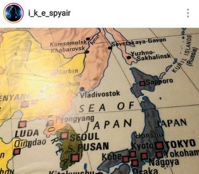 SPYAIR、SNSに｢日本海｣表記の地図で批判殺到 韓国語で謝罪