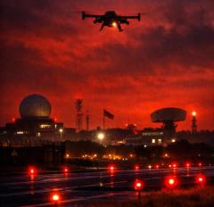 ドイツで相次ぐ不審ドローン飛来、軍基地や空港周辺で警戒強化——政府「ハイブリッド脅威」と位置づけのイメージ画像