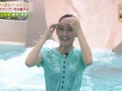 浦口史帆アナ プール中継でスケスケ事故