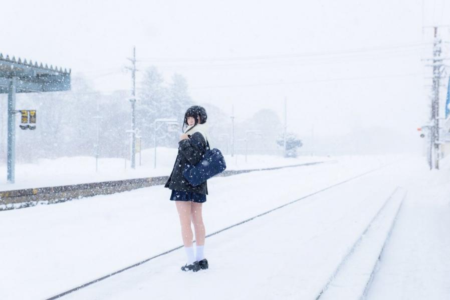 北海道の女子高生は冬