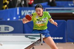 初優勝狙う面手凛が準決勝へ張本美和、小塩悠菜、山室早矢も勝ち上がる＜全日本卓球2025・ジュニア女子単準々決勝＞