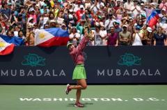 女子テニスのイーラ選手が比人初のツアー優勝 ムバダラＤＣオープン決勝で逆転勝ちのイメージ画像