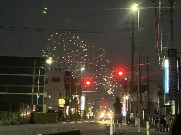 戸田教習所近辺から見える戸田花火のイメージ画像