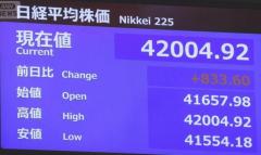 日経平均株価 4万2000円台に上昇 史上最高値に迫る 関税めぐる日米合意などうけ上昇続く