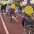 渋谷・スクランブル交差点内で「ウィ..