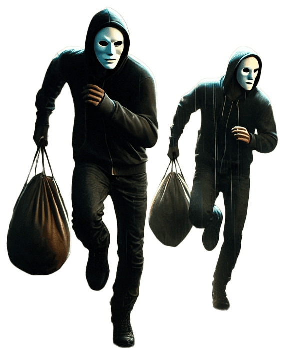 闇バイト逃走イメージ