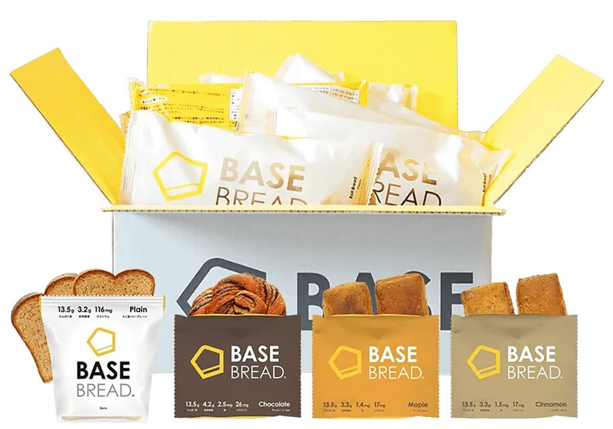 BASE FOODã®ãã³ãããŒã¹ãã¬ãããã¯6çš®é¡ïŒã«ããªãŒã»ç³è³ªã¯ïŒ1