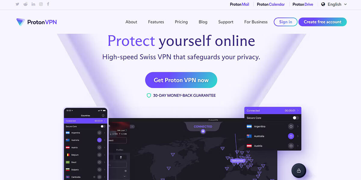 【2023】無料で使える「ProtonVPN」の評判/安全性と実際の使い方をレビュー