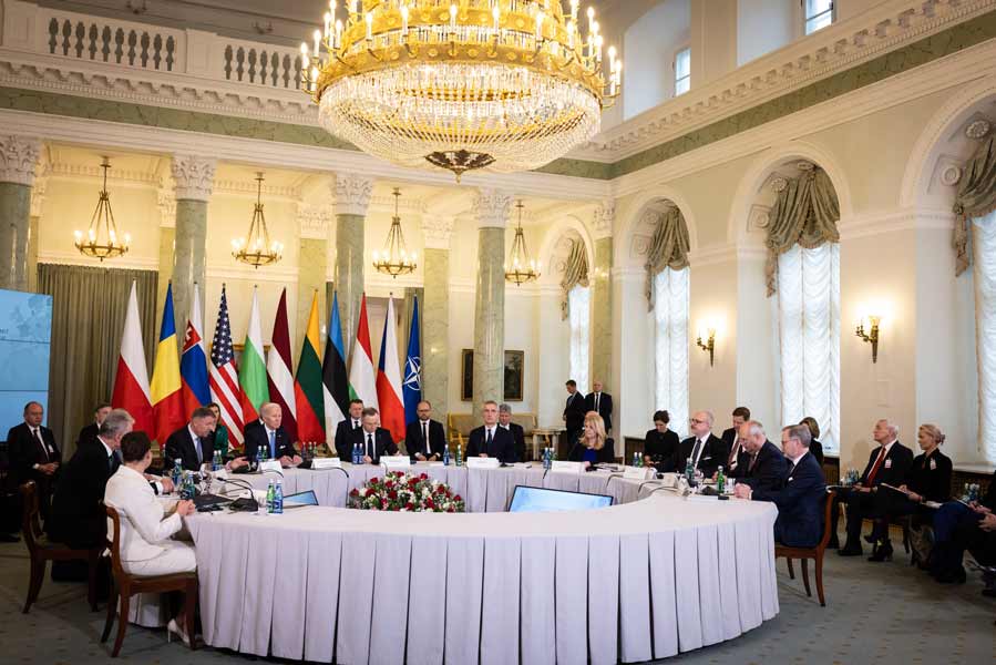 ポーランドで開かれたブカレスト9＋2首脳会合（画像：NATO）