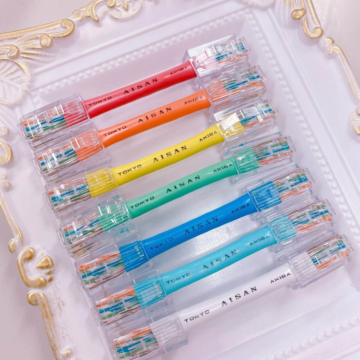 LANケーブルキーホルダーのカラーバリエーション