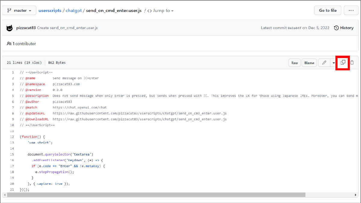 TampermonkeyでChatGPTの入力をカスタマイズする2
