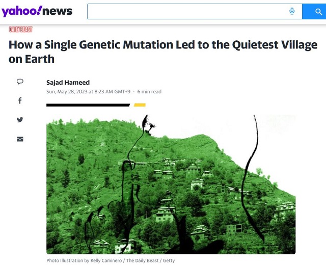 たった1つの遺伝子変異で世界一静かになった村＝インドの画像1